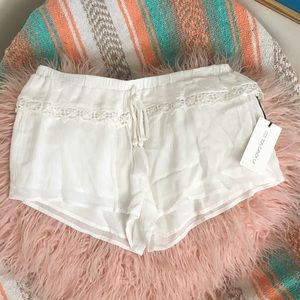 Cotton candy LA white shorts